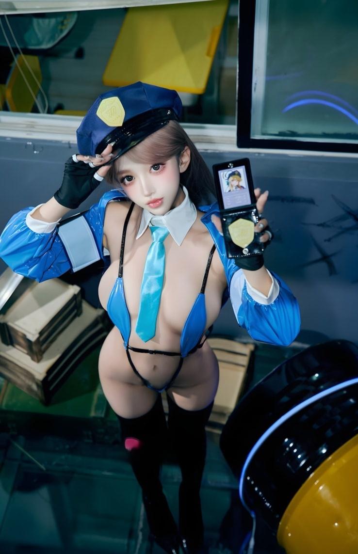 过期米线线喵 – 女警-完美coser
